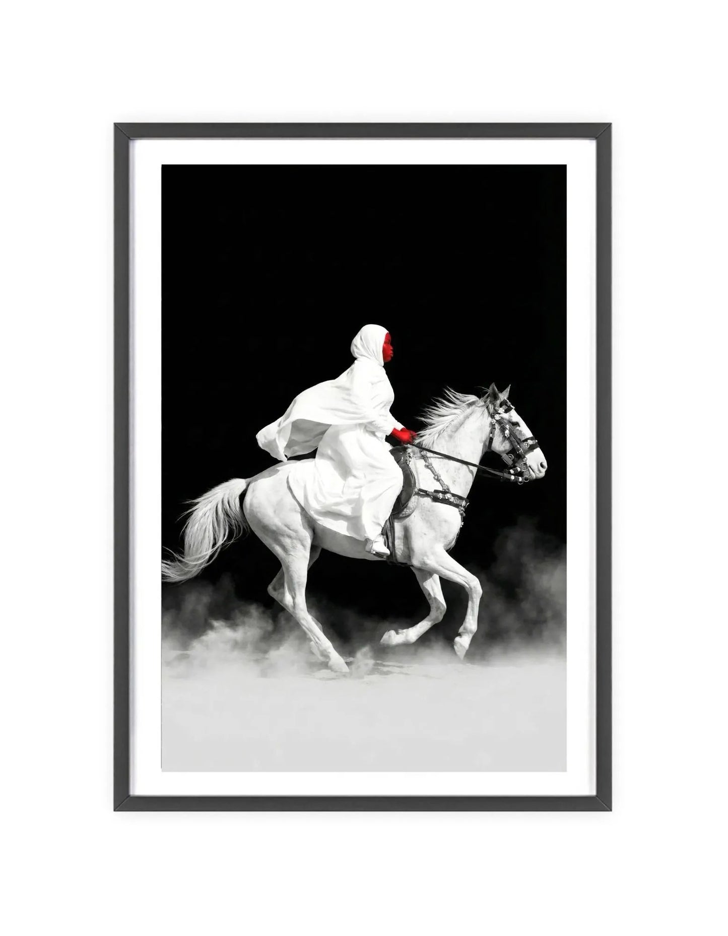 Yeti And Horse-Fine Print-Augmented Reality Wall Art-1111x[ 5 in1]