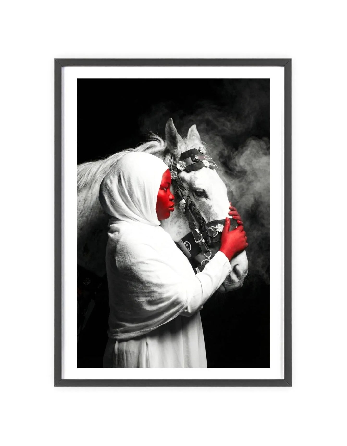 Yeti And Horse-Fine Print-Augmented Reality Wall Art-1111x[ 5 in1]