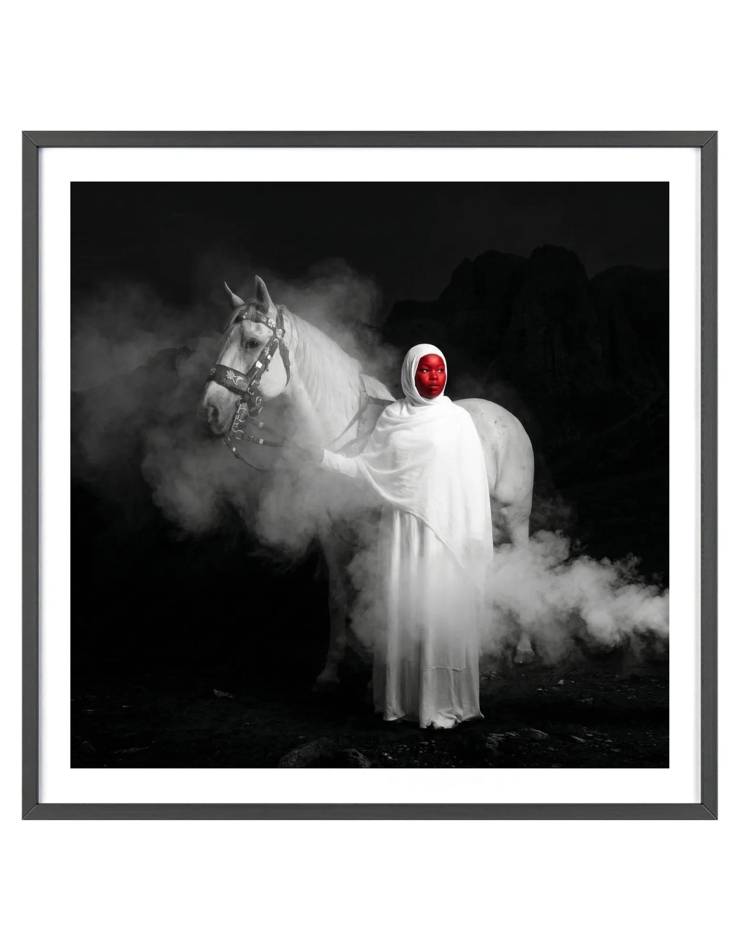 Yeti And Horse-Fine Print-Augmented Reality Wall Art-1111x[ 5 in1]