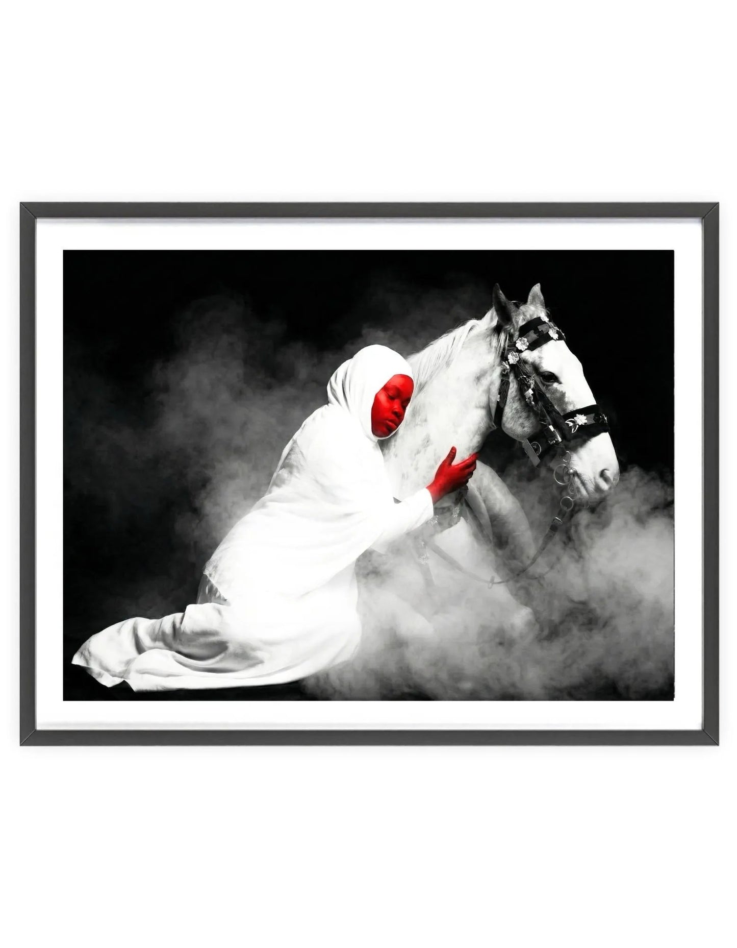 Yeti And Horse-Fine Print-Augmented Reality Wall Art-1111x[ 5 in1]